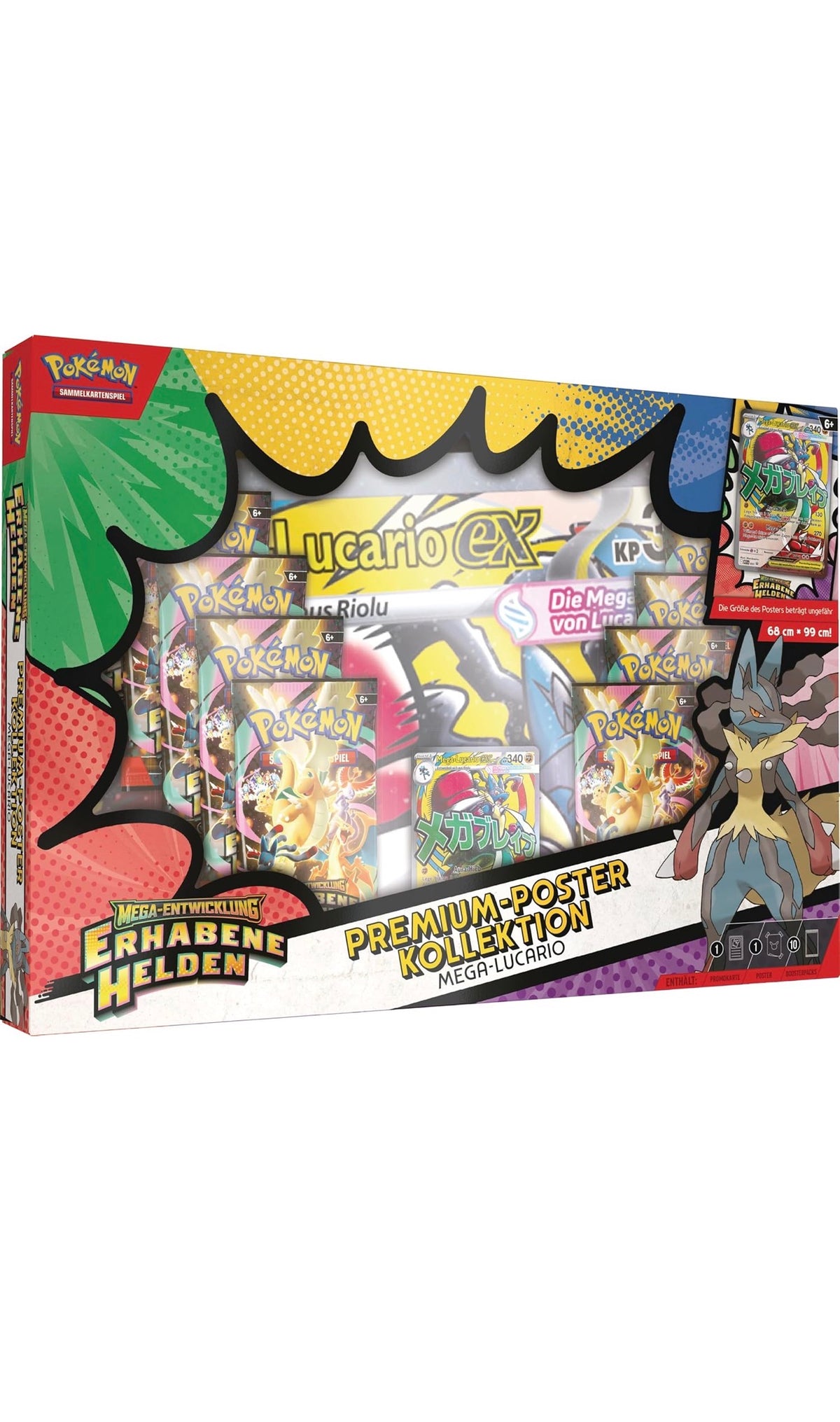 Pokémon Mega Entwicklung Erhabene Helden - Lucario Poster Kollektion
