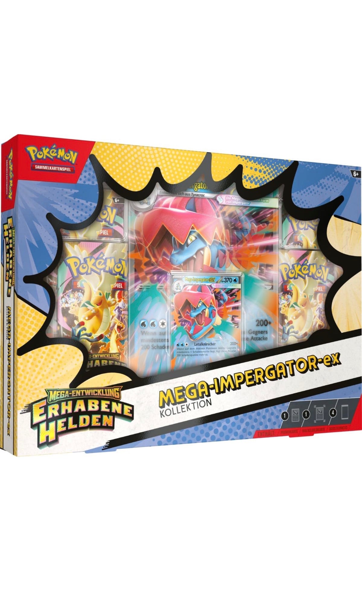 Pokémon Mega-Entwicklung – Erhabene Helden Kollektion Flambirex / Meganie / Imperator