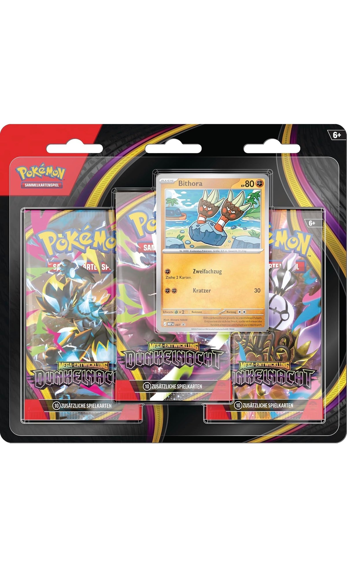 Pokémon Mega-Entwicklung – Dunkelnacht 3er-Blister