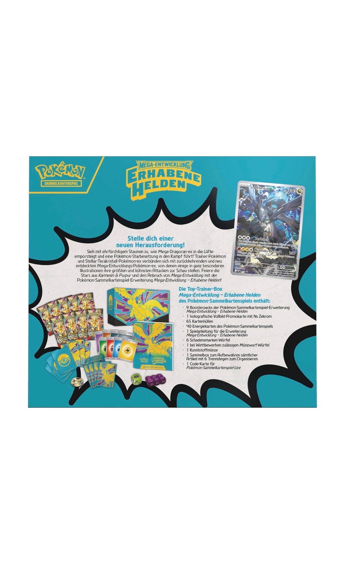 Pokémon Mega-Entwicklung – Erhabene Helden Top Trainer Box