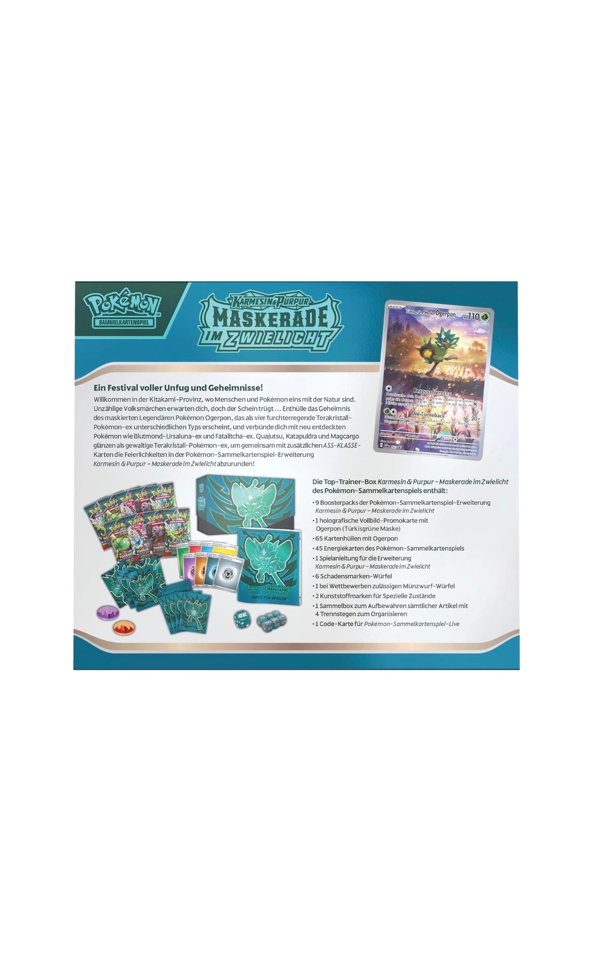 Pokémon Karmesin & Purpur – Maskerade im Zwielicht Top-Trainer-Box – Deutsch